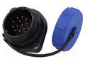Connector: circular; socket; male; PIN: 12; IP68; SP21; 5A; 400V WEIPU SP2113/P12C