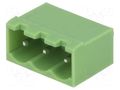 Connector: pluggable terminal block; socket; male; 15A; 300V; THT XINYA TBG-5-PW-3P-GN