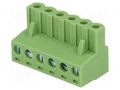Connector: pluggable terminal block; plug; female; 12A; 250V; 1x6 XINYA TBW-5.08-K-6P
