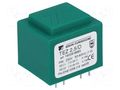 Transformer: encapsulated; 2.5VA; 230VAC; 7.5V; 7.5V; 166.6mA; PCB BREVE TUFVASSONS TEZ2.5/D/7.5-7.5V