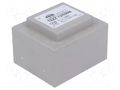 Transformer: encapsulated; 12VA; 230VAC; 7.5V; 1.6A; PCB; IP00 INDEL TSZZ10/7.5V