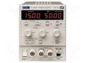 Power supply: laboratory; single-channel,linear; 0÷15VDC; 0÷5A AIM-TTI PL155