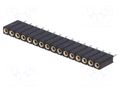 Connector: pin strips; socket; female; PIN: 16; THT; straight; 1x16 CONNFLY ZL307-1X16