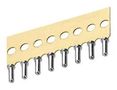 SIP SOCKET, 8POS, 2.54MM, GOLD, TH D01-9900801