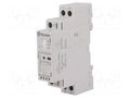 Contactor: 2-pole installation; 25A; 230VAC,230VDC; NC + NO; IP20 FINDER 22.32.0.230.4540