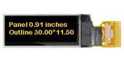 OLED GRAPHIC DISPLAY, COG, 128 X 32P, 3V MDOG128032A1V-YI