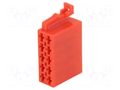 Connector housing; plug; ISO; PIN: 10 4CARMEDIA 331440
