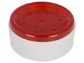 Enclosure: for alarms; Z: 43mm; ABS; grey; Ø: 92mm MASZCZYK ABS-94