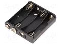 Holder; AAA,R3; Batt.no: 4; 6F22 type; black COMF BH-441B