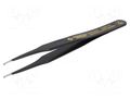 Tweezers; non-magnetic; Blade tip shape: flat; SMD; Blades: curved BERNSTEIN BRN-5-067-13