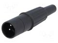 Connector: XLR; plug; male; PIN: 3; straight; for cable; soldering CLIFF CP3004