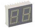 Display: LED; 7-segment; 14mm; 0.56"; No.char: 2; green; 2÷10.5mcd KINGBRIGHT ELECTRONIC DC56-11GWA