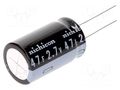 Supercapacitor; THT; 47F; 2.7VDC; ±20%; Body dim: Ø18x31.5mm; 200mΩ NICHICON JUWT1476MHD