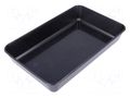 Container: cuvette; ESD; black; polystyrene; Base dim: 175x100mm LICEFA A4-1-6-10
