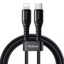 Cable USB-C to lightning Mcdodo CA-5630, 36W, 0.2m (black), Mcdodo CA-5630