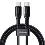 Cable USB-C to USB-C Mcdodo CA-5640, 60W, 0.2m (black), Mcdodo CA-5640