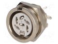 Connector: DIN; socket; female; PIN: 6; 240°; soldering; 34V; 2A; 10mΩ DELTRON 650-0600
