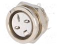 Connector: DIN; socket; female; PIN: 3; 180°; soldering; 34V; 2A; 10mΩ DELTRON 650-0300