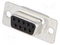 Connector: D-Sub; PIN: 9; plug; female; for cable; straight; HD 20 TE Connectivity 5-747905-2