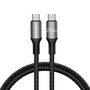 Fast Charging cable Rocoren USB-C to USB-C Retro Series 1m 240W (grey), Rocoren RCPBTT2-RT0G