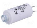 Capacitor: polypropylene; motors, run; 2uF; 425VAC; Ø28x55mm; ±5% DUCATI ENERGIA 4.16.10.01.64