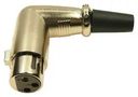 XLR CONNECTOR, R/A PLUG, 3POS, CABLE MP60953N