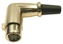 XLR CONNECTOR, R/A PLUG, 4POS, CABLE MP60954N