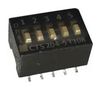 DIP SWITCH, 0.1A, 50VDC, 5POS, SMD 204-5ST