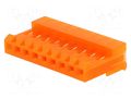 Connector: wire-board; plug; female; MTA-156; PIN: 9; 600VAC; IDC TE Connectivity 3-640426-9