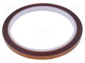 Tape: high temperature resistant; Thk: 0.06mm; 40%; amber; W: 6mm IPT POL-6MM