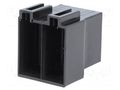 Connector housing; socket; ISO; PIN: 16 4CARMEDIA 331230