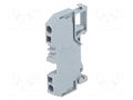 Splice terminal: rail; 281; 32A; 800V; spring clamp; grey; ways: 1 WAGO 281-901