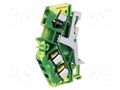 Splice terminal: rail; 281; 32A; 800V; spring clamp; yellow-green WAGO 281-637