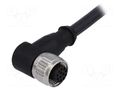 Connector: M12; plug; female; PIN: 12; angled 90°; cables; 5m HARTING 21348700C78050