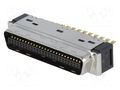 Connector: MDR; PIN: 50; shielded; for cable; polyester; plug; male 3M 10150-3000PE