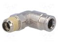 Push-in fitting; angled; nickel plated brass; Thread: BSP 1/8" NORGREN HERION 101470618