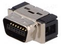 Connector: MDR; PIN: 14; shielded; for cable; polyester; plug; male 3M 10114-6000EL