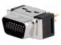 Connector: MDR; PIN: 14; shielded; for cable; polyester; plug; male 3M 10114-3000PE