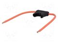 Fuse holder; 19mm; 30A; on cable; Leads: leads x2; UL94V-0; 32V LITTELFUSE 0FHA0002ZXJ