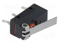 Microswitch SNAP ACTION; 2A/125VAC; 2A/30VDC; with lever; SPDT OMRON Electronic Components D2FD-2L1-1T