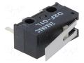 Microswitch SNAP ACTION; 3A/125VAC; 0.1A/30VDC; with lever; SPDT OMRON Electronic Components D2F-01L