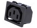 Connector: AC supply; socket; female; 10A; C13 (F); IEC 60320 NINIGI CS-021