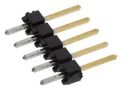 CONN, HEADER, 5POS, 1ROW, 2.54MM 5-146280-5