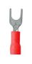 CRIMP TERMINAL, FORK, #8, 18AWG, RED 171551-1