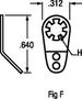 TERMINAL, MECHANICAL LUG, #4, SOLDER 7311