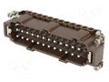 Connector: HDC; male; 180 °C; 16A; 500V; 24+PE; size 104.27 ILME CNEM24RY