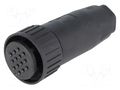 Connector: circular; plug; CM; IP67; PIN: 14; Plating: silver plated HIRSCHMANN CM06EA20-27S