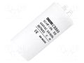 Capacitor: polypropylene; motors, run; 80uF; 450V; ±5%; 3000h SR PASSIVES CBB60A-80/450