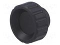 Knob; Ø: 25mm; Int.thread: M5; 6mm; H: 19mm; polyamide; knurled ELESA+GANTER BT.25B-M5