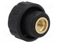 Knob; Ø: 16mm; Int.thread: M5; 6mm; H: 13mm; polyamide; knurled ELESA+GANTER BT.16B-M5